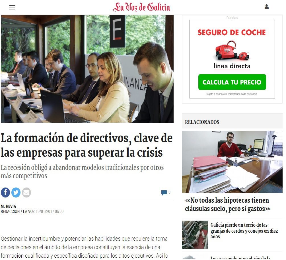 La formacion de directivos · ef Business School · Oleiros A Coruña