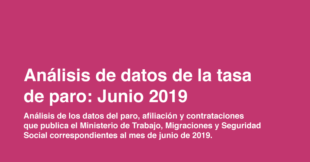 Analisis datos paro junio · ef Business School · Oleiros A Coruña