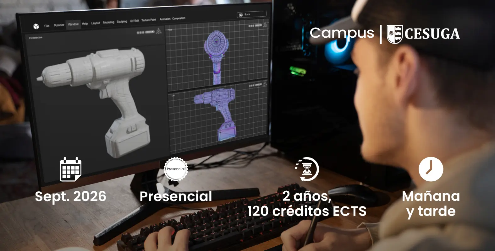 Cabecera ciclo superior en animaciones 3d juegos y entornos interactivos movil · FP Animación 3D Videojuegos · A Coruña · ...