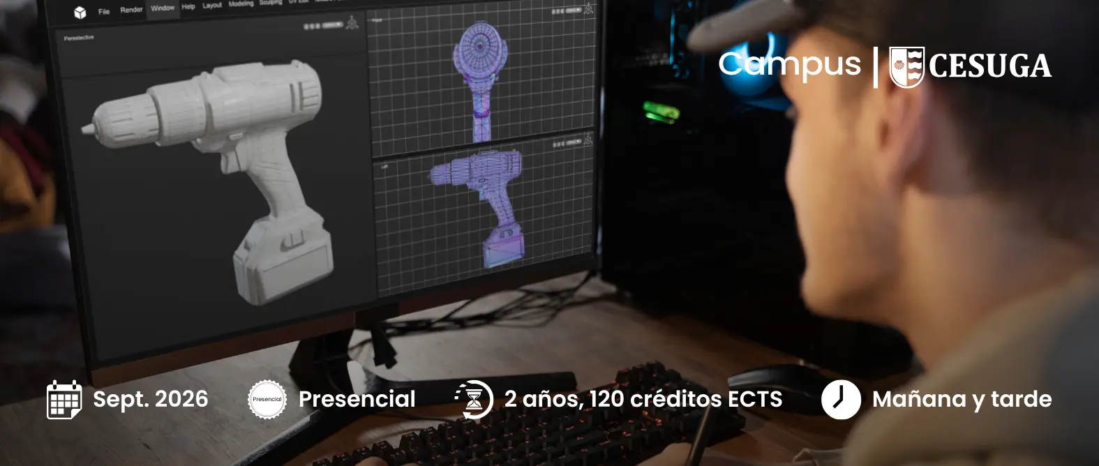 Cabecera ciclo superior en animaciones 3d juegos y entornos interactivos pc copia · FP Animación 3D Videojuegos · A Coruña...